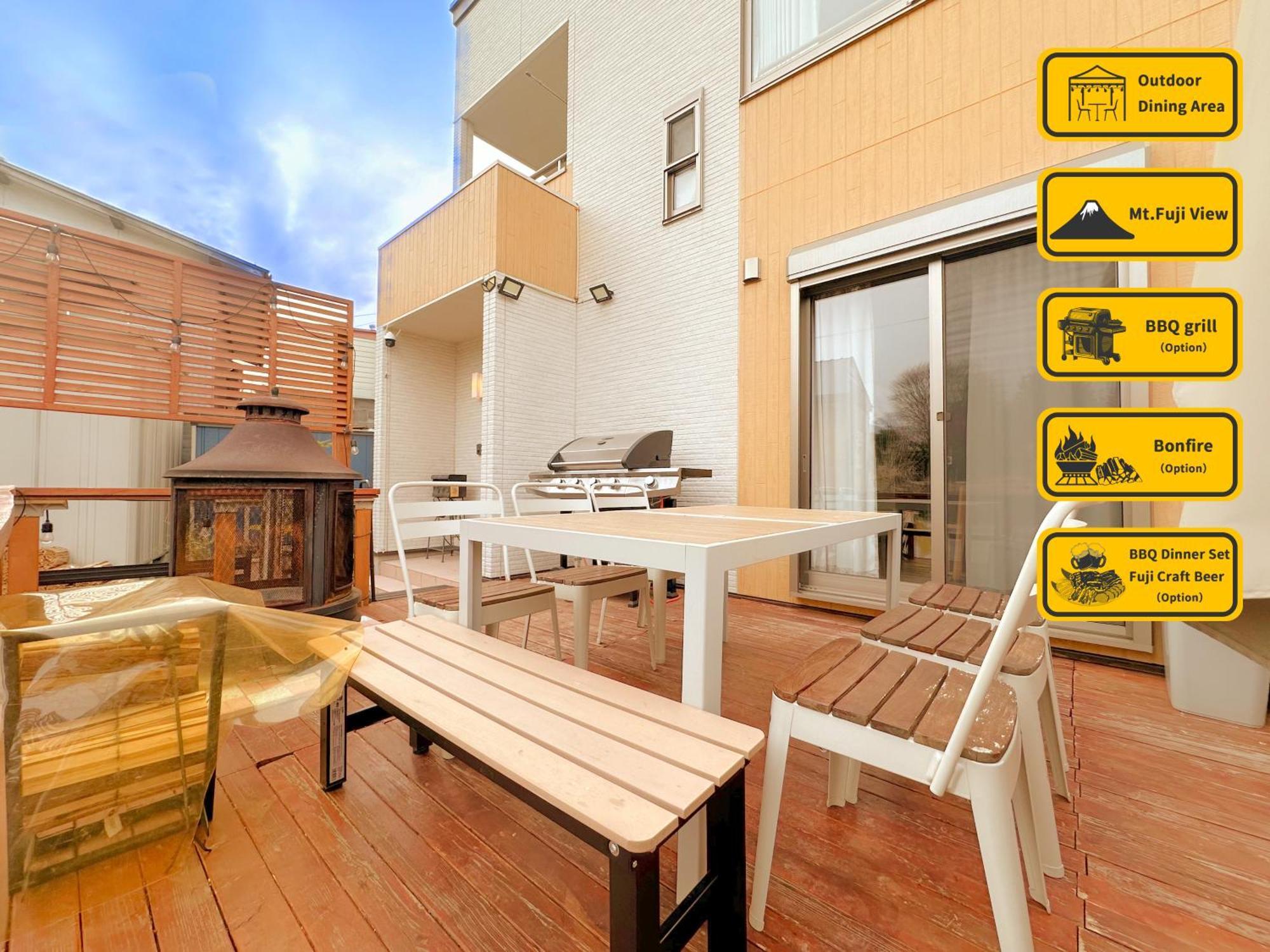ヴィラ山間堂grandvilla Mt Fuji View Bbq Bonfire Annovillas Sankando فوجيكاواجوتشيكو المظهر الخارجي الصورة